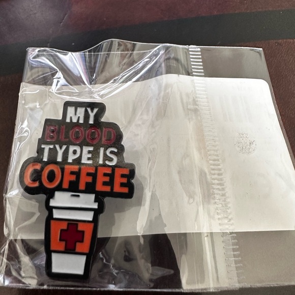 Pin - New “My Blood Type is Coffee” pin. - Picture 2 of 4